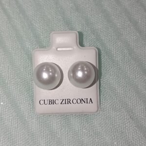 Pendientes perlas blancas