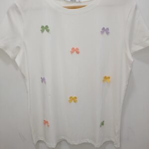 Camiseta Lazos de Colores Blanca M/L