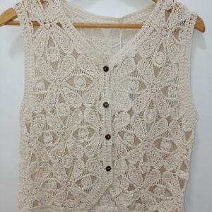 Chaleco de Crochet Calado